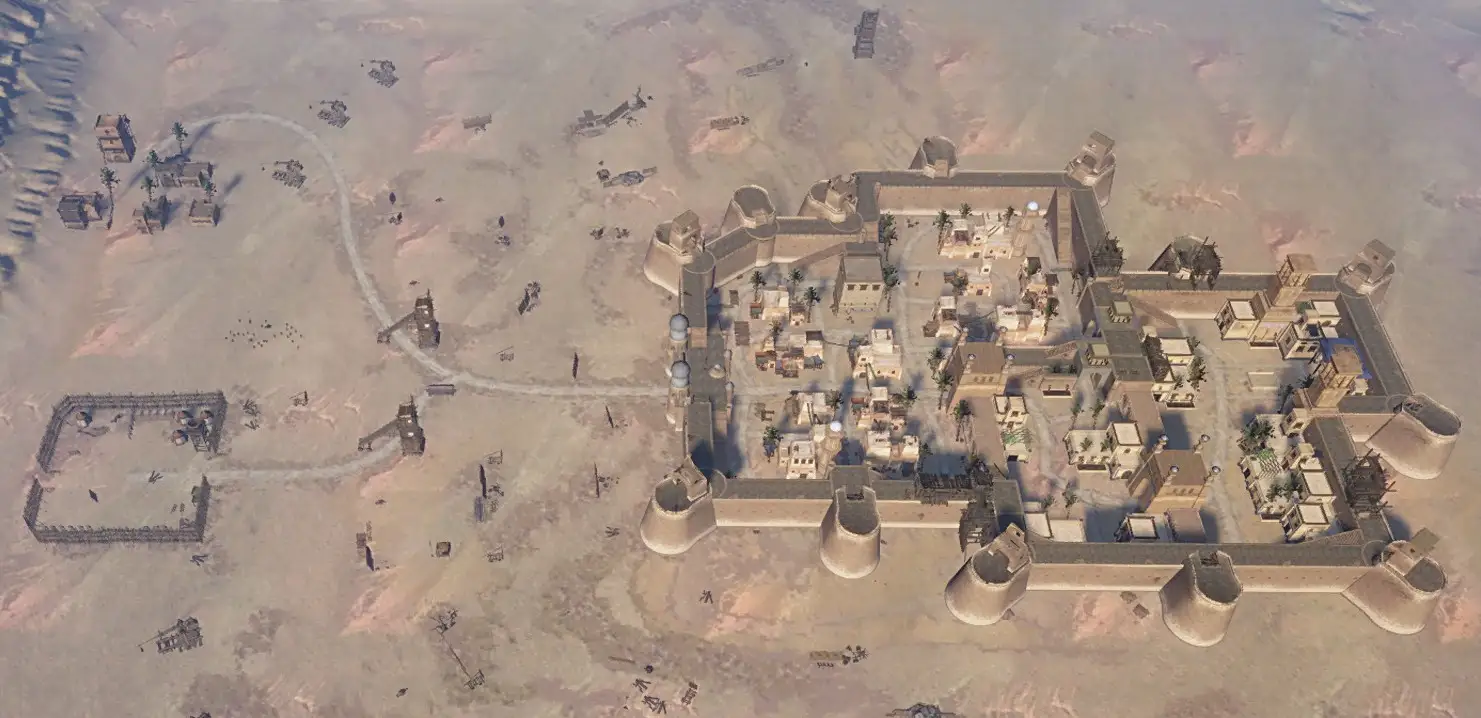 Kurak Castle sky view