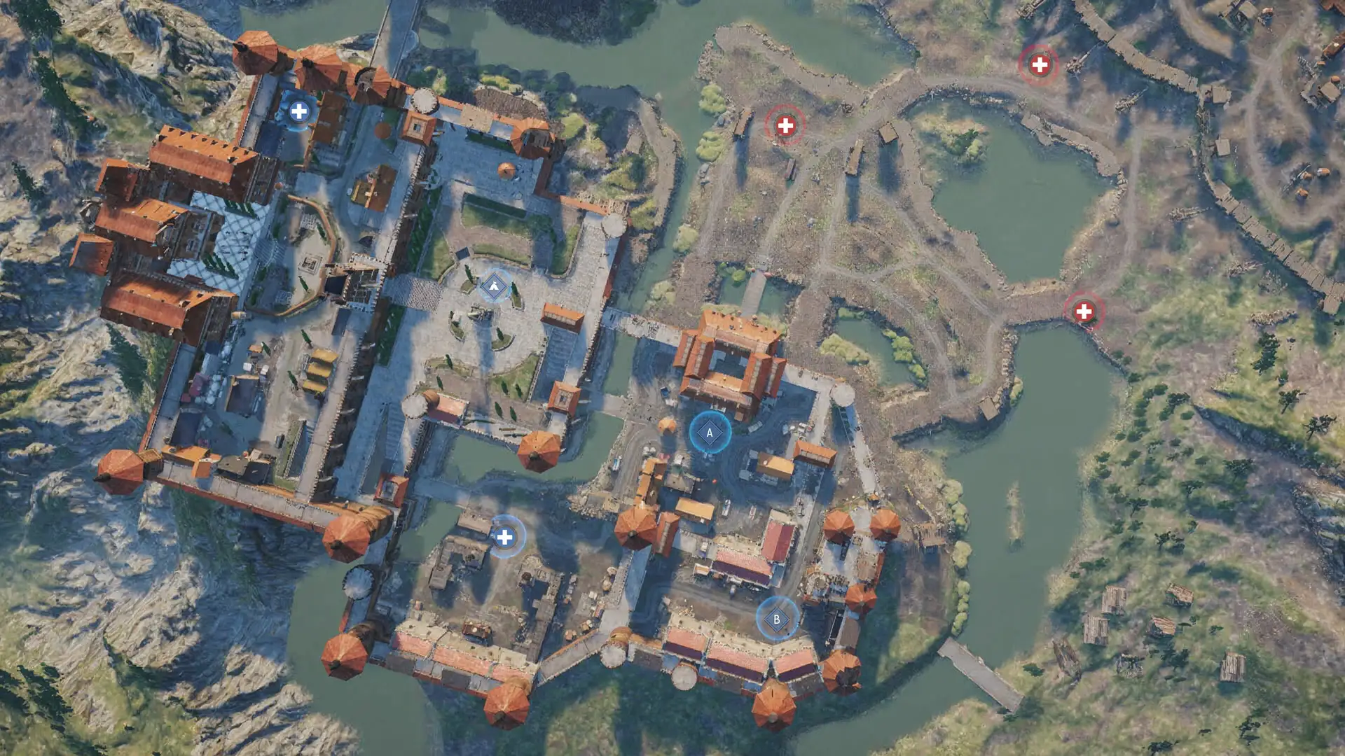 Riverlands Castle sky view