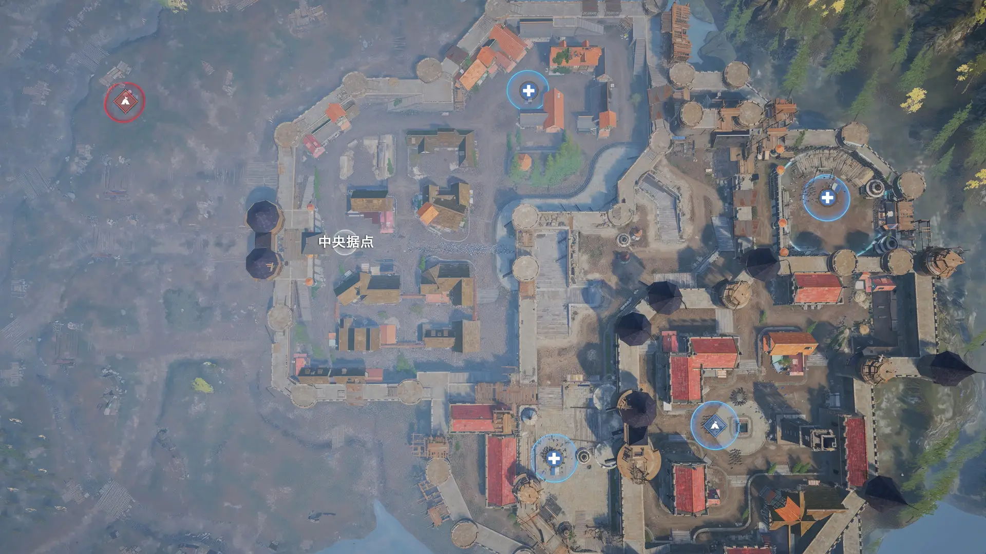 Valley Fortress sky view