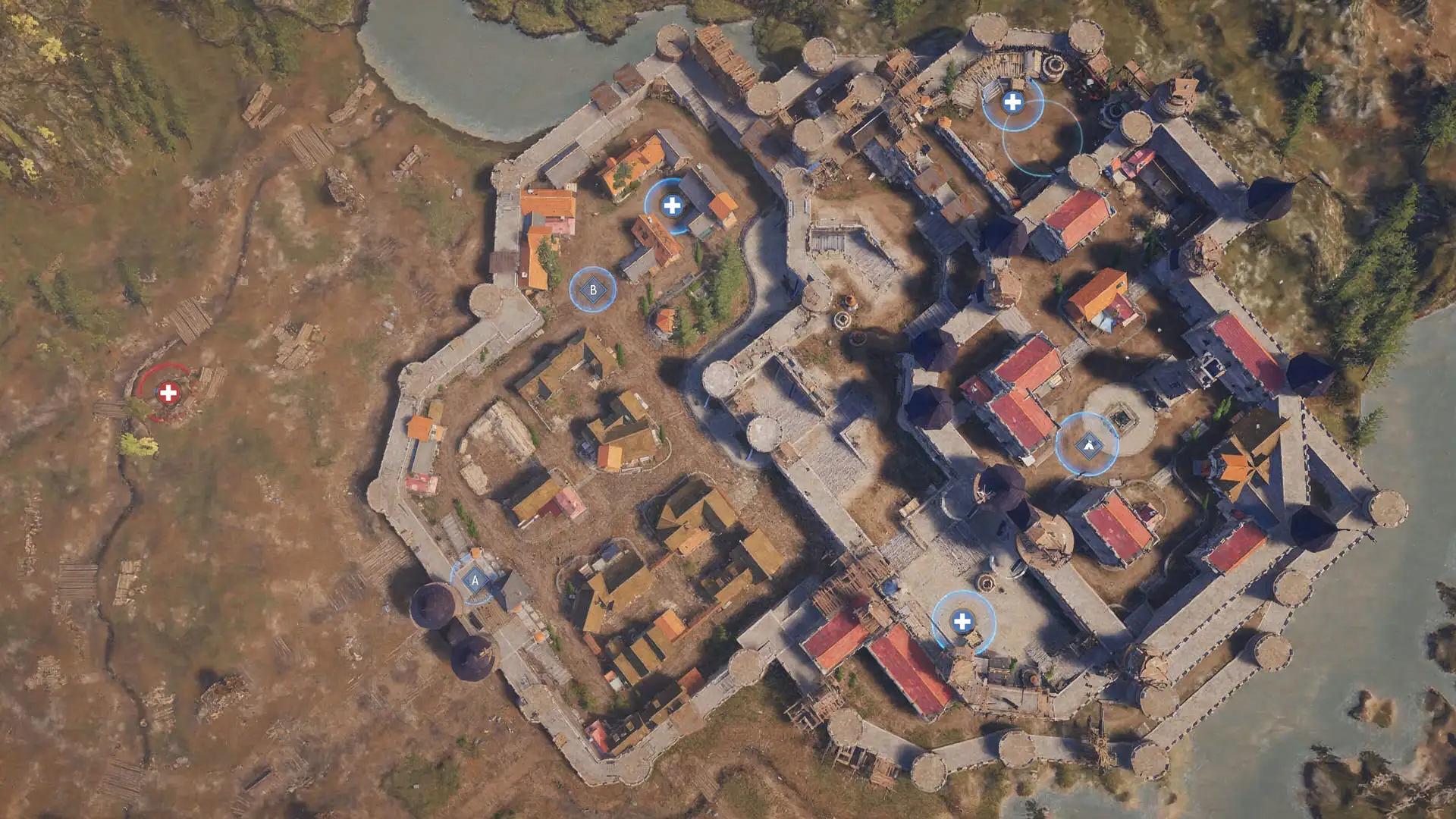 Valley Fortress sky view