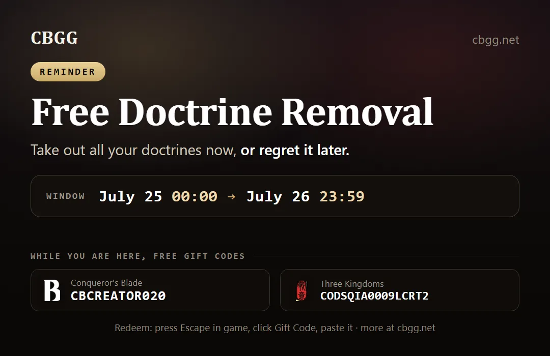 Free Doctrine Removal